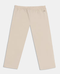 Girl's Super Combed Cotton Elastane Stretch Capri - French Oak
