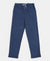 Girls Super Combed Cotton Straight Fit Trackpants with Side Pocket - Denim Indigo