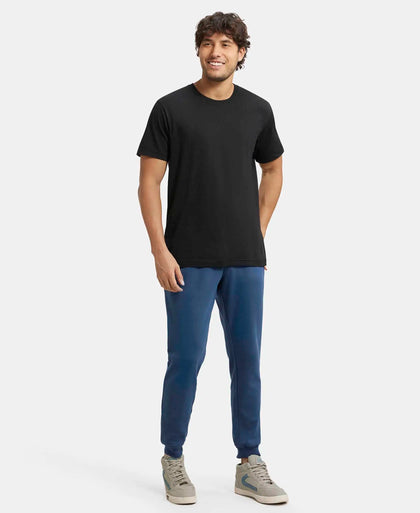 Super Combed Cotton Rich Slim Fit Jogger with Zipper Pockets - Insignia Blue-6