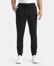 Super Combed Cotton Rich Pique Slim Fit Jogger with Zipper Pockets - Black