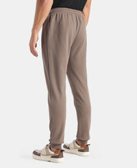 Super Combed Cotton Rich Pique Slim Fit Jogger with Zipper Pockets - Dark Khaki