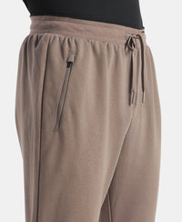 Super Combed Cotton Rich Pique Slim Fit Jogger with Zipper Pockets - Dark Khaki