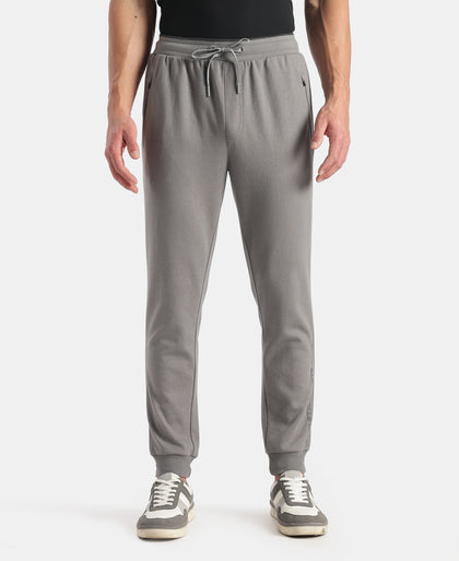 Super Combed Cotton Rich Pique Slim Fit Jogger with Zipper Pockets - Performance Grey