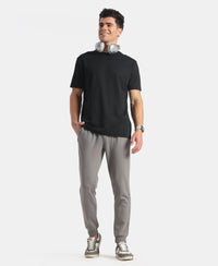 Super Combed Cotton Rich Pique Slim Fit Jogger with Zipper Pockets - Performance Grey