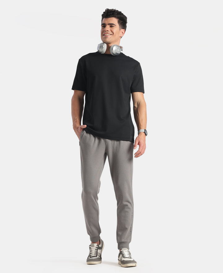 Super Combed Cotton Rich Pique Slim Fit Jogger with Zipper Pockets - Performance Grey