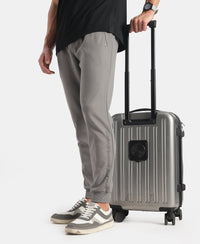 Super Combed Cotton Rich Pique Slim Fit Jogger with Zipper Pockets - Performance Grey