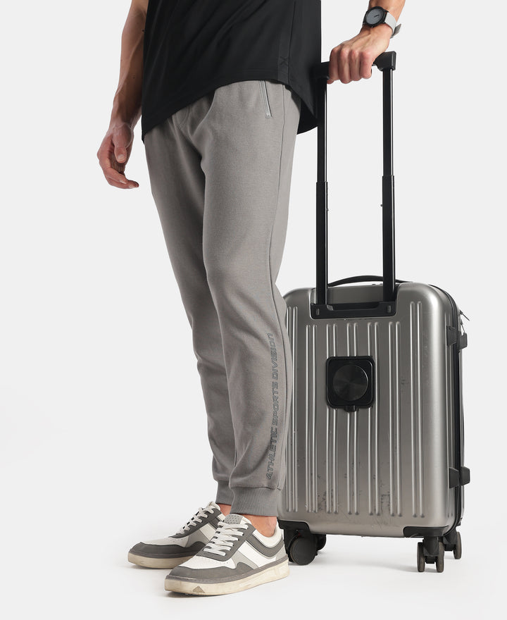 Super Combed Cotton Rich Pique Slim Fit Jogger with Zipper Pockets - Performance Grey