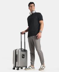 Super Combed Cotton Rich Pique Slim Fit Jogger with Zipper Pockets - Performance Grey