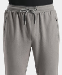 Super Combed Cotton Rich Pique Slim Fit Jogger with Zipper Pockets - Performance Grey