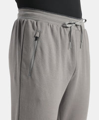 Super Combed Cotton Rich Pique Slim Fit Jogger with Zipper Pockets - Performance Grey