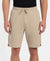 Super Combed Cotton Straight Fit Shorts with Side Pockets - Pure Cashmere