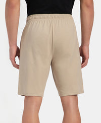 Super Combed Cotton Straight Fit Shorts with Side Pockets - Pure Cashmere
