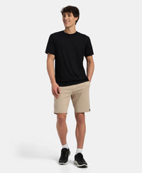 Super Combed Cotton Straight Fit Shorts with Side Pockets - Pure Cashmere