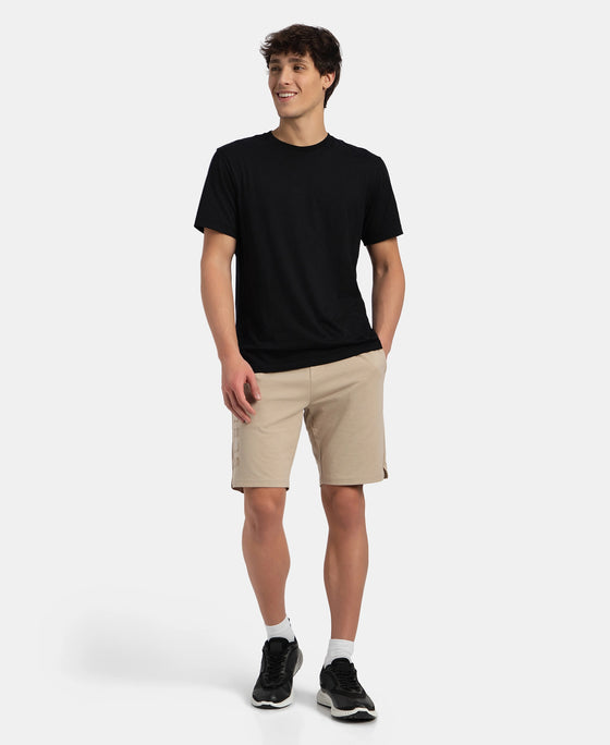 Super Combed Cotton Straight Fit Shorts with Side Pockets - Pure Cashmere