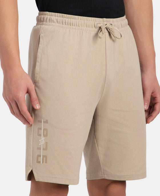 Super Combed Cotton Straight Fit Shorts with Side Pockets - Pure Cashmere