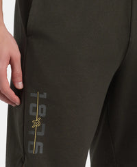 Super Combed Cotton Straight Fit Shorts with Side Pockets - Olive