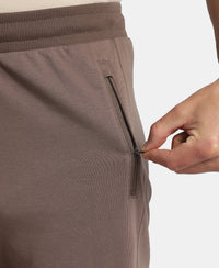 Super Combed Cotton Rich Straight Fit Shorts with Zipper Pockets - Dark Khaki