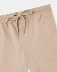 Super Combed Cotton Rich Straight Fit Shorts with Zipper Pockets - Desert Taupe