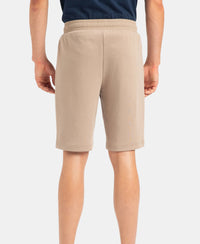 Super Combed Cotton Rich Straight Fit Shorts with Zipper Pockets - Desert Taupe