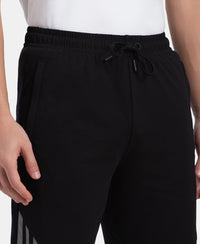 Super Combed Cotton Rich Straight Fit Shorts with Zipper Pockets - Black & Performance Grey