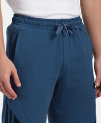 Super Combed Cotton Rich Straight Fit Shorts with Zipper Pockets - Ensign Blue & Navy