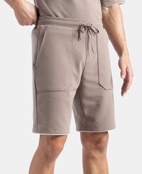 Super Combed Cotton Rich Regular Fit Shorts with Zipper Pocket - Leafless Tree