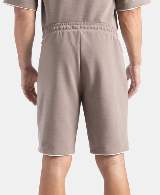 Super Combed Cotton Rich Regular Fit Shorts with Zipper Pocket - Leafless Tree