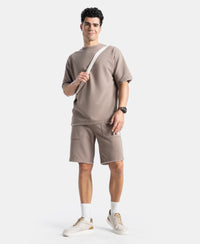 Super Combed Cotton Rich Regular Fit Shorts with Zipper Pocket - Leafless Tree