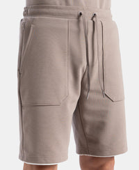 Super Combed Cotton Rich Regular Fit Shorts with Zipper Pocket - Leafless Tree