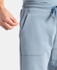 Super Combed Cotton Rich Regular Fit Shorts with Zipper Pocket - Windward Blue