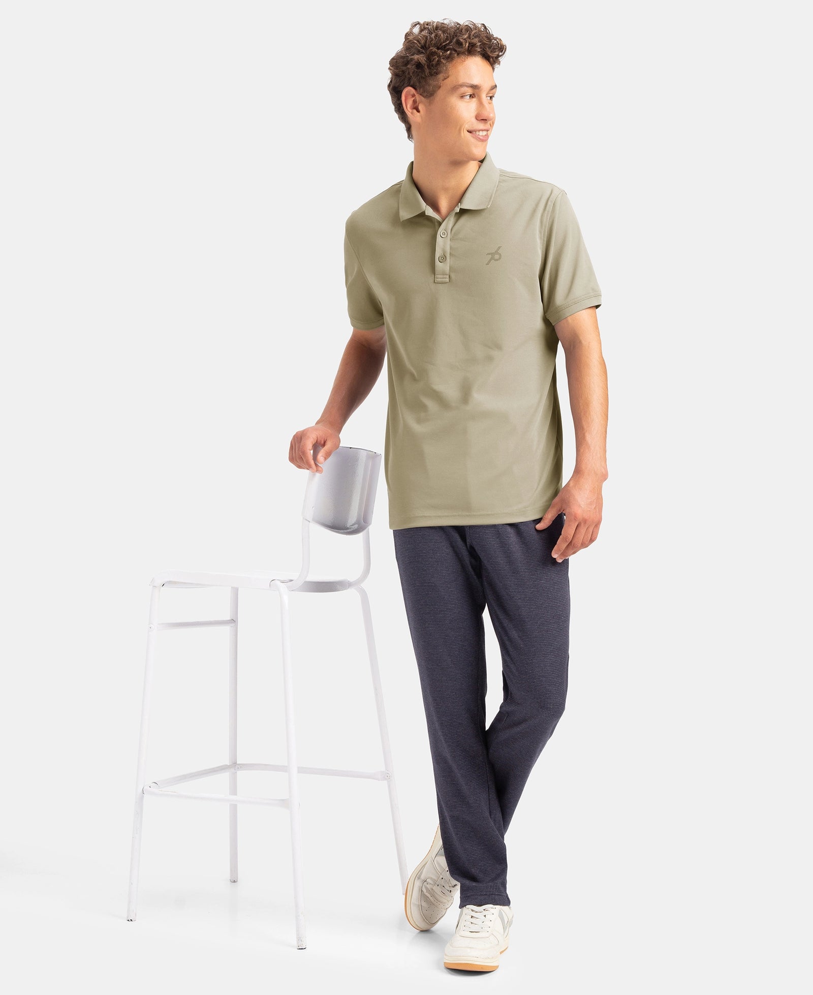 Microfiber Fabric Solid Half Sleeve Polo T-Shirt with StayDry & StayFresh Technology - Mustard Green
