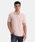 Microfiber Fabric Solid Half Sleeve Polo T-Shirt with StayDry & StayFresh Technology - Sepia Rose