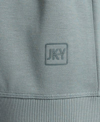 Super Combed Cotton Rich Pique Sweatshirt with Ribbed Cuffs - Stormy Sea