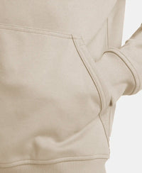 Super Combed Cotton Rich Pique Hoodie Jacket with Ribbed Cuffs - Birch