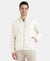 Super Combed Cotton Rich Pique Hoodie Jacket with Ribbed Cuffs - Birch