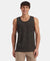 Super Combed Cotton Blend Printed Tank Top - Olive