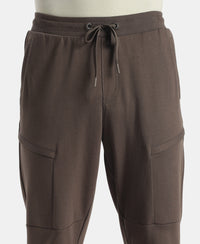 Super Combed Cotton Rich Regular Fit Jogger with Zipper Pockets - Black Olive