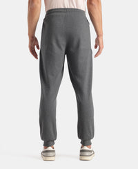 Super Combed Cotton Rich Regular Fit Jogger with Zipper Pockets - Charcoal Melange