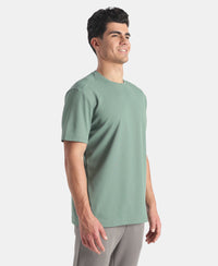 Microfiber Fabric Round Neck Half Sleeve T-Shirt with StayFresh Treatment - Green