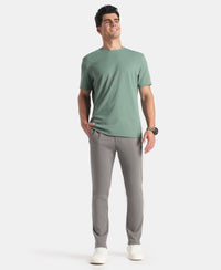 Microfiber Fabric Round Neck Half Sleeve T-Shirt with StayFresh Treatment - Green