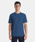 Microfiber Fabric Round Neck Half Sleeve T-Shirt with StayFresh Treatment - Insignia Blue