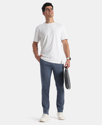 Microfiber Fabric Round Neck Half Sleeve T-Shirt with StayFresh Treatment - White