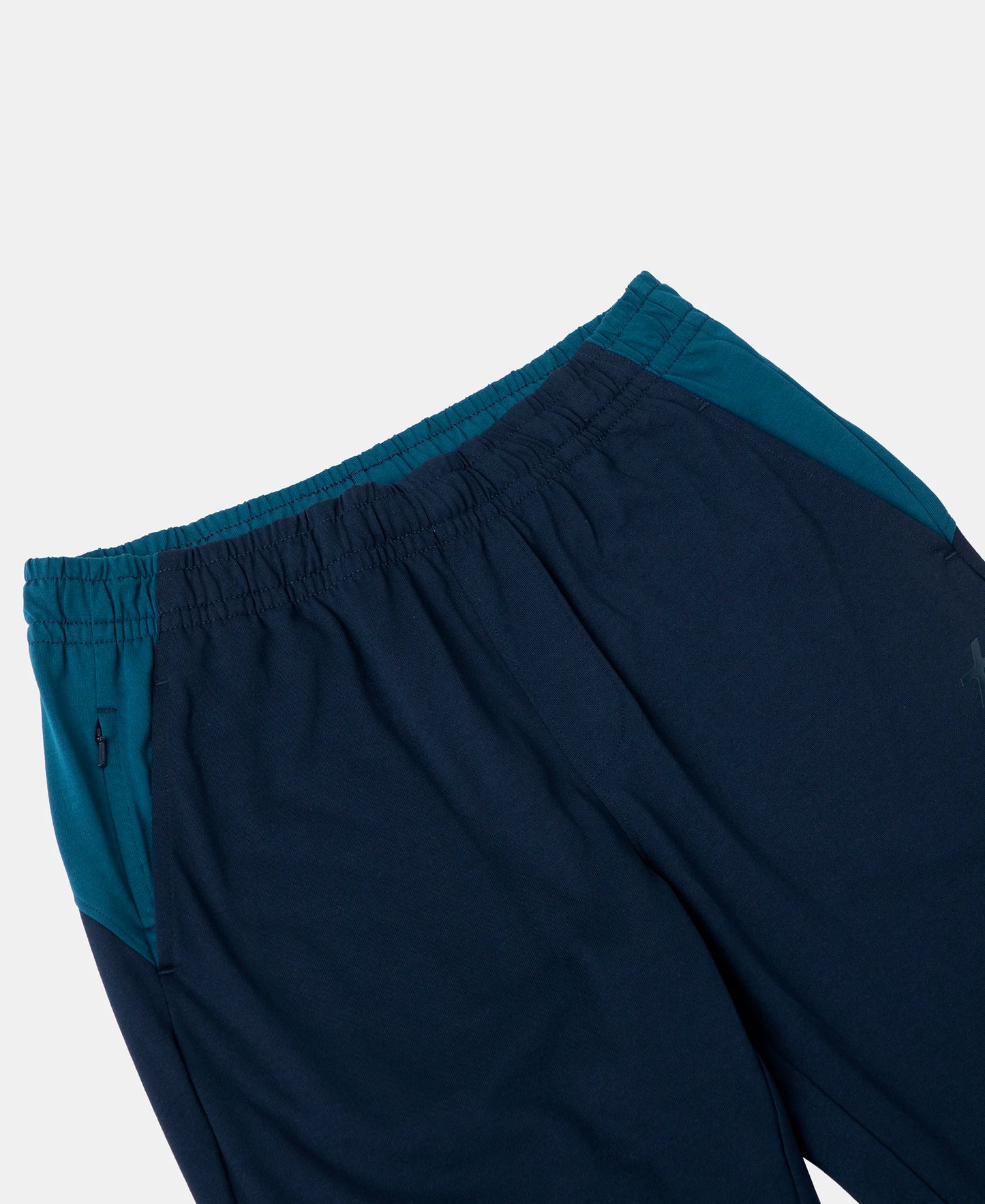 Super Combed Cotton Rich Slim Fit Trackpant with Zipper Media Pocket - Navy