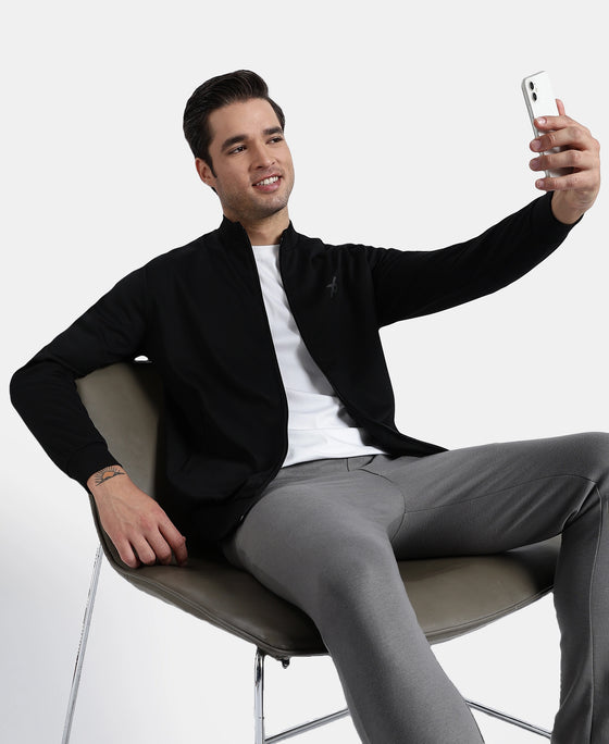 Microfiber Fabric Jacket with StayFresh Treatment - Black