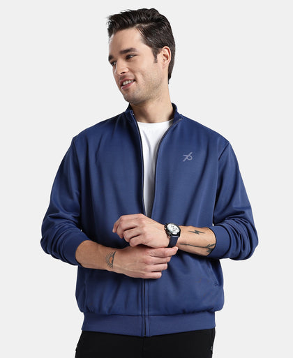 Microfiber Fabric Jacket with StayFresh Treatment - Navy