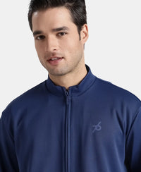 Microfiber Fabric Jacket with StayFresh Treatment - Navy
