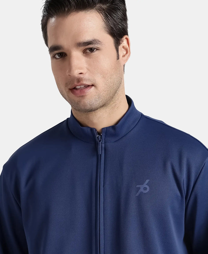 Microfiber Fabric Jacket with StayFresh Treatment - Navy