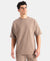 Super Combed Cotton Rich Round Neck Half Sleeve T-Shirt - Leafless Tree