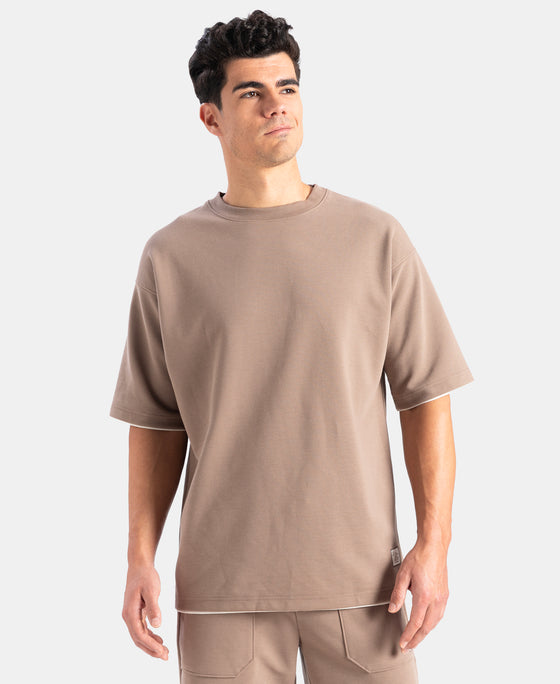 Super Combed Cotton Rich Round Neck Half Sleeve T-Shirt - Leafless Tree