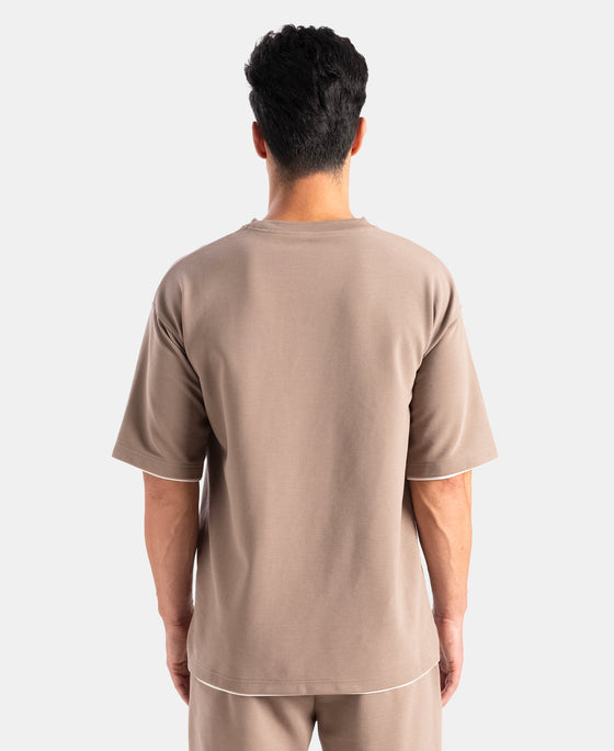 Super Combed Cotton Rich Round Neck Half Sleeve T-Shirt - Leafless Tree